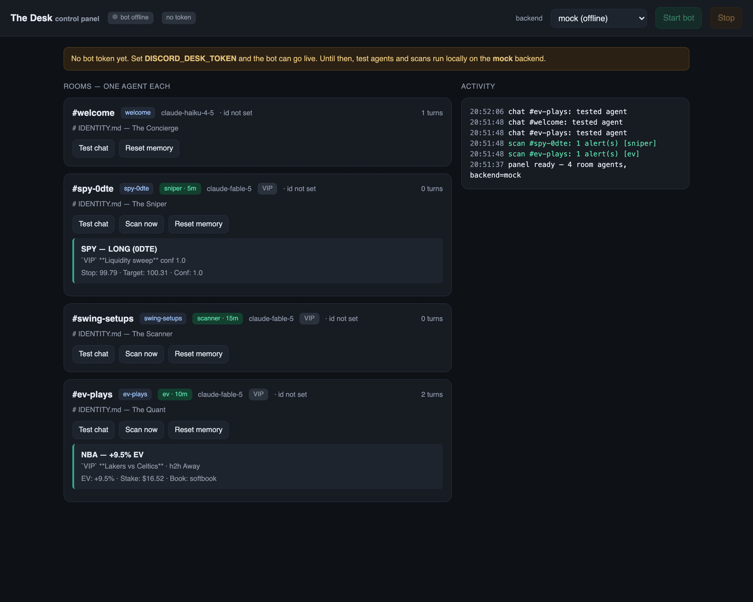 The Desk — screenshot